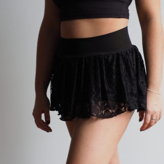 She’s Sew Lacey Mini Skirt (Black)