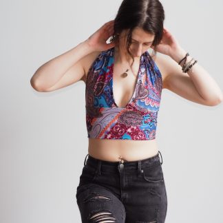 She’s Sew Paisley Halter Top