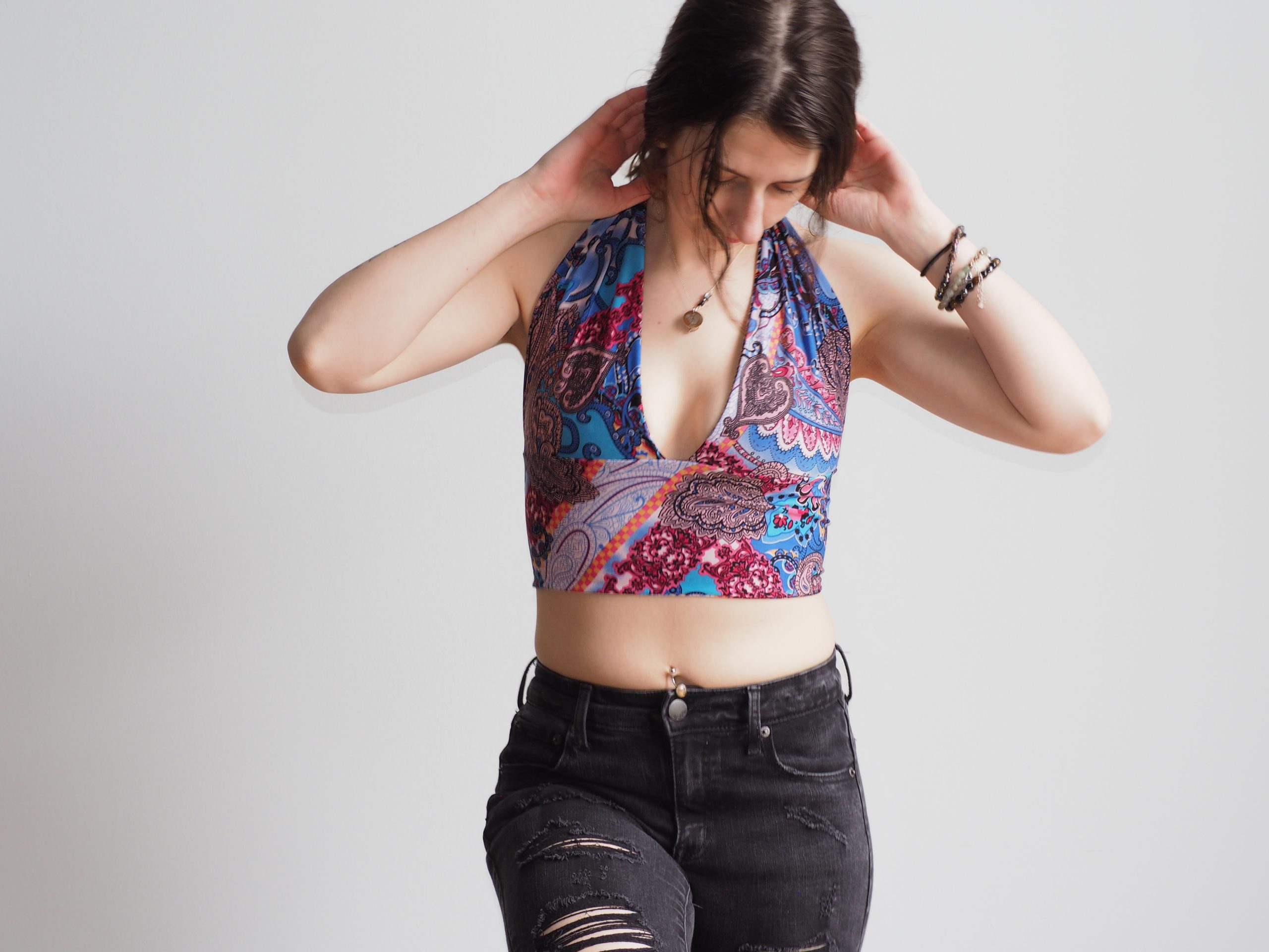 She’s Sew Paisley Halter Top