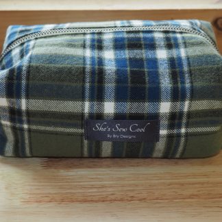 She's Sew Plaid Makeup Bag (Green)